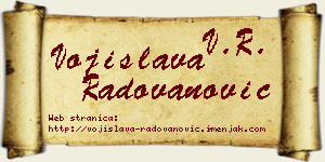 Vojislava Radovanović vizit kartica